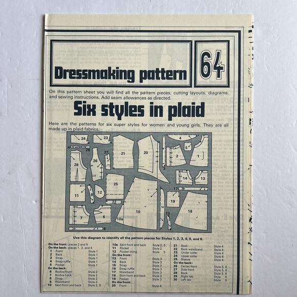 Vintage Designer Sewing Patterns Uncut Lot Of 4 Dresses Plaid Jackets Summer 70s - Picture 5 of 13